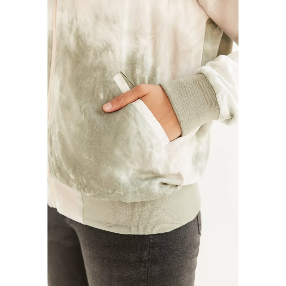 NWT Urban Outfitters Without Walls Reversible Cotton Blend Tie-Dye Bomber Jacket - Picture 4 of 13